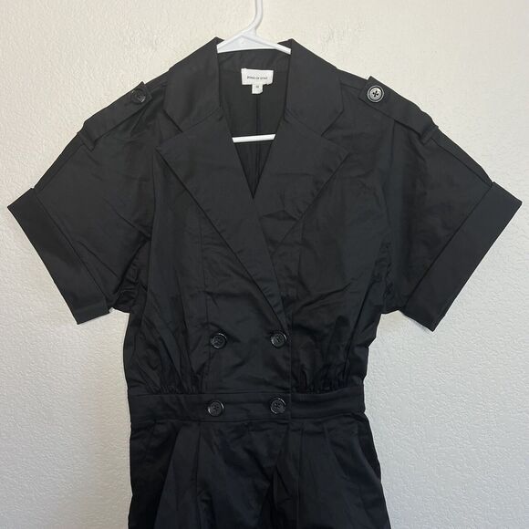 Revolve Song of Style Milton Romper Wrap bodice Black Utility Shorts XS e11 - Picture 5 of 10